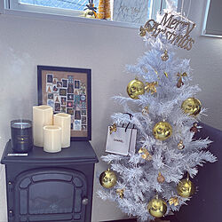 暖炉型ファンヒーター/クリスマスツリー120cm/ZARAホーム/いいね！ありがとうございます◡̈♥︎/IKEA...などのインテリア実例 - 2021-12-04 11:42:56
