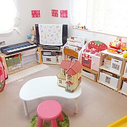 部屋全体/IKEA/おもちゃ収納/イベント用/整理収納...などのインテリア実例 - 2017-05-13 16:36:00
