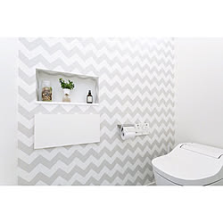 バス/トイレ/トイレ収納/トイレインテリア/輸入壁紙/トイレ...などのインテリア実例 - 2018-08-14 17:48:37