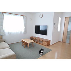 壁掛けテレビ/モニター応募投稿/掛け時計/北欧/建売...などのインテリア実例 - 2020-02-04 19:58:46