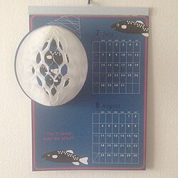 ベッド周り/立体カレンダーのインテリア実例 - 2014-07-02 08:54:47