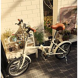 玄関/入り口/自転車/グリーン/gardenのインテリア実例 - 2015-10-18 08:48:04