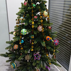 リビング/クリスマスツリー150cm/ニキティキ/ゴージャスのインテリア実例 - 2022-12-02 00:36:21
