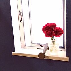 キッチン/窓辺のインテリア/窓辺/小瓶/赤い花...などのインテリア実例 - 2024-04-14 16:58:07