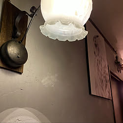 Reinaちゃんのアンティークライト❤️/ライトの影/リメイクライト/漆喰壁DIY/DIY TILE...などのインテリア実例 - 2020-02-04 22:57:09