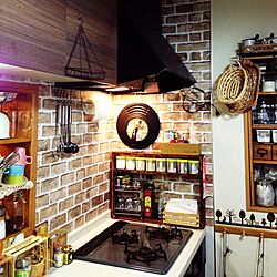 キッチン/コンロまわり/調味料棚/窓枠DIY/DIY...などのインテリア実例 - 2015-03-07 00:00:35