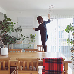 部屋全体/カフェみたいな暮らし/ミックスインテリア/ポスターのある部屋/植物のある暮らし...などのインテリア実例 - 2017-11-22 15:44:17