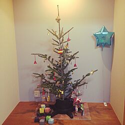 棚/もみの木/生木/IKEA/クリスマスツリーのインテリア実例 - 2015-12-01 21:31:06