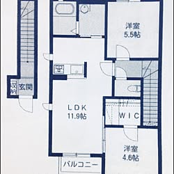 部屋全体/間取り図/二人暮らし/2LDKのインテリア実例 - 2015-03-06 15:56:13