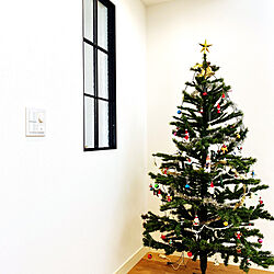 オークの床/クリスマス/DIY/クリスマスツリー/室内窓...などのインテリア実例 - 2021-12-25 12:33:54