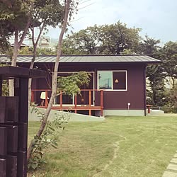 玄関/入り口/芝生/ルイスポールセン/平屋暮らし/シーエッチ建築工房...などのインテリア実例 - 2016-09-25 21:31:14