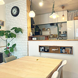 IKEAのダイニングテーブル/salyu/スッキリを目指して/壁紙/小さなお家...などのインテリア実例 - 2023-03-14 08:08:40