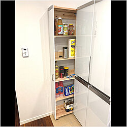 冷蔵庫/DIY/棚DIY/収納DIY /キッチン...などのインテリア実例 - 2023-03-26 16:25:10