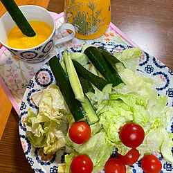 榎本美沙さん大好き/時間をかけてゆっくり食べました/サラダが好き/にんじんドレッシング/春ですね✿...などのインテリア実例 - 2023-03-08 21:11:07