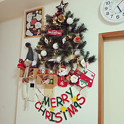 リビング/壁面ツリー/クリスマス/クリスマスツリー/IKEAのインテリア実例 - 2022-11-27 17:12:23