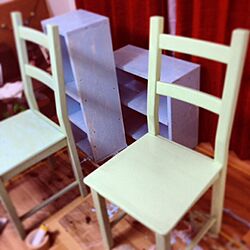 棚/一人暮らし/DIY/椅子/塗装のインテリア実例 - 2014-03-06 20:45:19