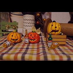 棚/kitchen×kitchen/かぼちゃ三兄弟/いたずらの巻/ハロウィン...などのインテリア実例 - 2014-10-22 20:29:40