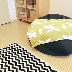 部屋全体/ジグザグ柄/からだにフィットするソファ/ひとをダメにするソファ/北欧インテリア...などのインテリア実例 - 2016-10-09 16:43:45