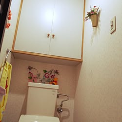 バス/トイレ/フェイクフラワー/トイレ棚のインテリア実例 - 2016-04-07 16:29:36