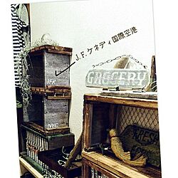 壁/天井/アメリカン/ジャンク/木箱/DIY...などのインテリア実例 - 2016-05-25 20:38:47