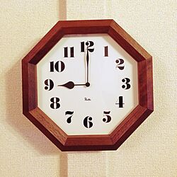リビング/RIKI Clock/掛け時計/レトロ/八角のインテリア実例 - 2014-12-12 21:01:31