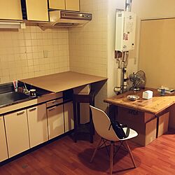 キッチン/1DK/DIYのインテリア実例 - 2016-09-24 20:34:17