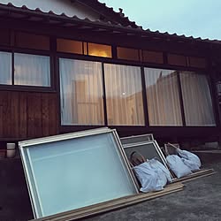 玄関/入り口/中古を買ってリノベーション/中古住宅/リフォーム/窓...などのインテリア実例 - 2016-04-14 23:46:46