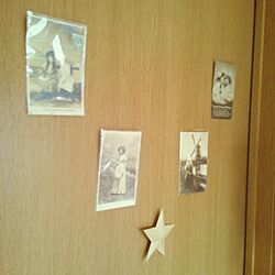 玄関/入り口/アンティークポストカード/折り紙の星のインテリア実例 - 2016-03-18 15:16:38