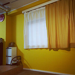 壁/天井/これから少しずつ自分好みに/築古マンション/リノベ/黄色い壁...などのインテリア実例 - 2020-06-28 19:03:34