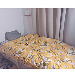ベッド周り/一人暮らし/IKEA/ナチュラル/セリアのインテリア実例 - 2017-06-25 00:07:30