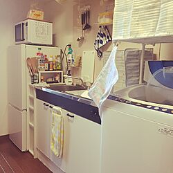 キッチン/一人暮らし/ニトリ/IKEAのインテリア実例 - 2016-05-18 00:05:52