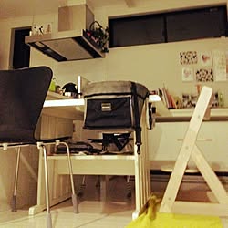 部屋全体/白い壁/白いキッチン/白い床/生活感をなくしたい、けど難しいー。のインテリア実例 - 2014-08-19 22:46:38