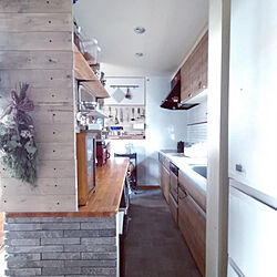 キッチン/棚DIY/DIY/ROOMBLOOM/壁ペンキで塗り塗り...などのインテリア実例 - 2020-07-09 21:35:35