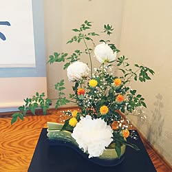 お花のある暮らし/お花が好き/床の間のお花/生け花/芍薬...などのインテリア実例 - 2023-06-25 09:43:42