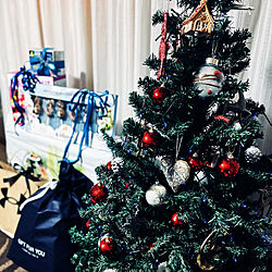 クリスマスイブの深夜/クリスマスツリー/サンタさんからのプレゼント/さんたさんがやって来た/クリスマスイブ...などのインテリア実例 - 2022-12-25 02:38:25