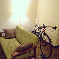部屋全体/メンズ部屋/照明/自転車/ソファのインテリア実例 - 2013-12-18 21:20:54