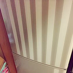 部屋全体/セリアの白いマスキングテープ❤︎/冷蔵庫リメイク/可愛くしたい。のインテリア実例 - 2016-06-17 22:57:43