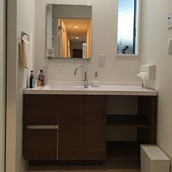 バス/トイレ/IKEAの鏡/エスタ/リクシル/洗面所のインテリア実例 - 2017-03-22 16:54:11