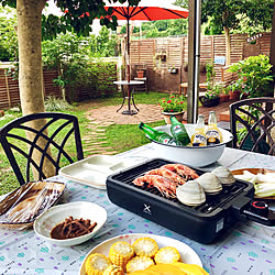 お庭BBQ/庭のある暮らし/eくらしプロジェクト/山善アンバサダー/山善くらしのeショップ...などのインテリア実例 - 2020-09-03 11:32:06