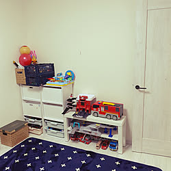 ニトリ/子供部屋男の子/IKEA/おもちゃ収納/3段ボックス...などのインテリア実例 - 2021-06-28 19:59:03