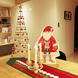 IKEAのクリスマスツリー/手作り/テーブルランナー/アドベントカレンダー/クリスマス...などのインテリア実例 - 2021-12-20 12:33:04