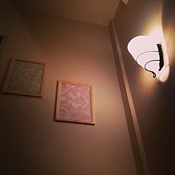 壁/天井/階段/セリア/壁紙/照明のインテリア実例 - 2014-01-22 15:28:05