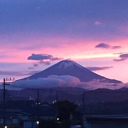 富士山が見える家*\(◡̈)/*/夕焼けのインテリア実例 - 2017-06-26 07:48:02