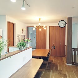 部屋全体/縦長のお部屋レイアウト/平屋暮らし/住宅街の平屋/花のある暮らし...などのインテリア実例 - 2023-05-20 14:20:19