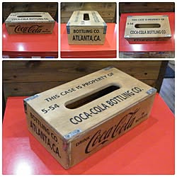 Vintage Wooden Tissue box/ハンドメイド/ティッシュBOXのインテリア実例 - 2016-02-14 07:31:11