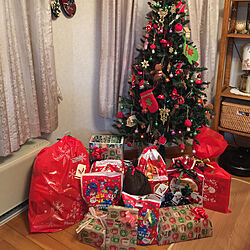 リビング/クリスマスツリー/子供がいる家/プレゼント/木が好き...などのインテリア実例 - 2017-12-25 01:06:26