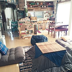 部屋全体/無印良品/木目調壁紙/壁紙/壁紙屋本舗...などのインテリア実例 - 2015-01-27 11:11:07