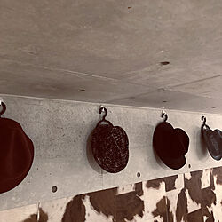帽子掛け/ロフトのある部屋/壁紙DIY/コンクリート打ちっぱなし/壁/天井のインテリア実例 - 2021-01-30 01:40:40