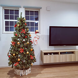 リビング/クリスマスツリー/アルザスツリー/壁掛けテレビ/IKEA...などのインテリア実例 - 2020-12-13 23:08:45