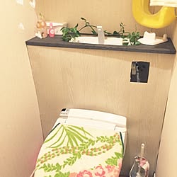 バス/トイレ/トイレタンク隠し/DIY/トイレのインテリア実例 - 2016-01-16 22:48:04